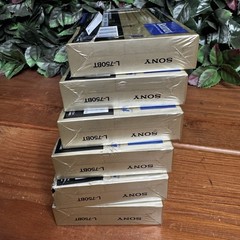Lot 6 Sony Betamax L-750 Blank Video Cassette Tapes Sealed NOS Beta Hi Packing