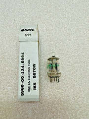 NOS NIB 70’s Sylvania JAN 5670W Black Plate Tube 396a 2c51