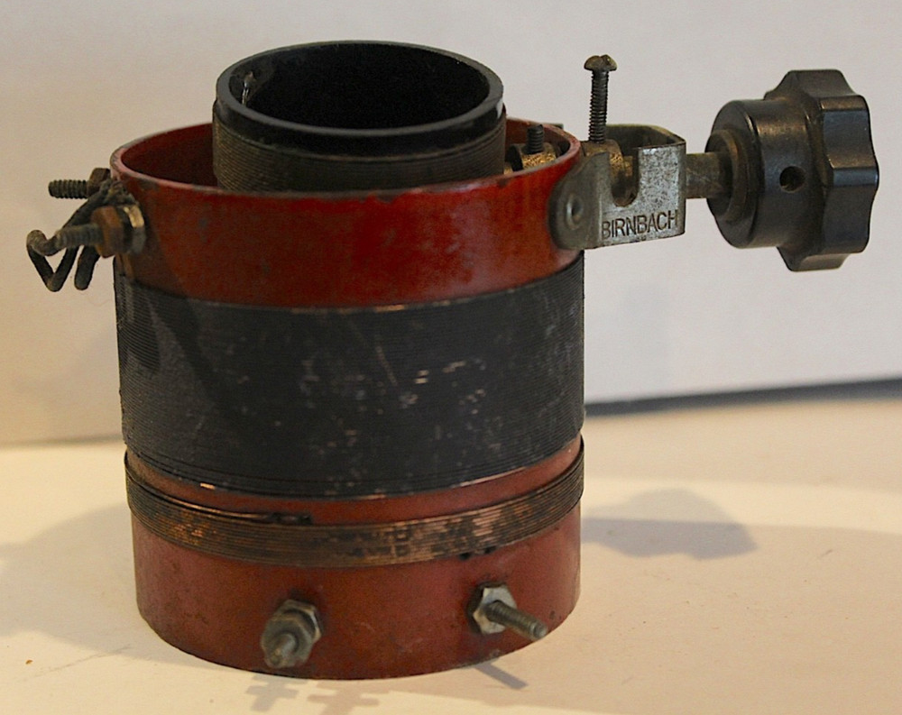 Vintage 1920s RADIO TUNER BURNBACH RADIO CO. VARIOMETER, TICKLER COIL., CRYSTAL