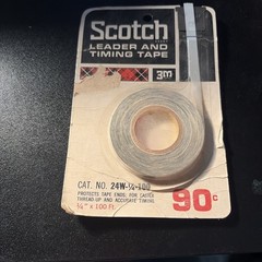Vintage Scotch Brand Leader and Timing Tape 100 ft. 3M Cat. No. 24w-1/4-100
