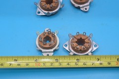 4x Antique Sockets – Octal 8-Pin Panel Mount – Tube Amp Socket