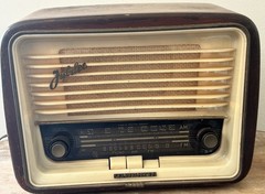 Vintage Telefunken Jubilee Export 1950s Tube Radio AM/FM Works West Germany