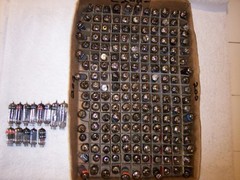 200 TUBES 6JU8A 4BZ6 6LN8 3V4 5J6 6–5 6–6 6–7 6–8 6BZ6 RCA GE SYLVANIA LOT