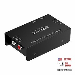 Phono Turntable Preamp,Low Noise Stereo Preamplifier with RCA Input/TRS