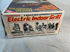 Vintage Contempra Electric Indoor BBQ Grill EIG-1 Vanilla 12” D New Open Box