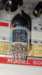 CBS 5814A tubes, black plates, square / D getter