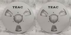 One Pair 10.5” Red TEAC Tape Reel Aluminum For Reel To Reel Tape Recorder