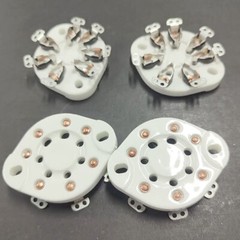4Pack 7pin Tube Socket Ceramic Valve Base For 1625 FU25 826 59 Vintage Audio DIY