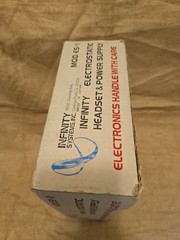 Infinity Electrostatic Headphones 1077 & Power Supply ME-10D UNTESTED ES-1