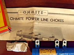 NOS Vintage Ohmite Z-20 Blue Power Line Choke Resistor 5 Amp 13.5 H 0.15 ohm DC