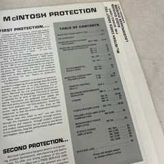 McIntosh History Audio Stereo Catalog of Amps Preamps Tuners Speakers M608X