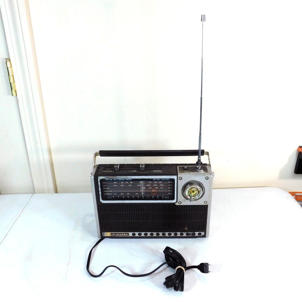 Vintage Juliette MPR-3188 Solid State Radio AM FM Police Weather Tested Working