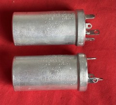NOS MALLORY 15 uF 450V Capacitor good! type F.P. but without Paper Label 1″ dia