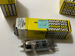 5 Sylvania 2 Realistic Tubes Radio-TV-Audio-Vacuum 6GH8A 6F6GT,10KR8,17JZ8,6F6GT