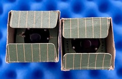 2 National Union 6V6GT Tubes / Amplitrex Tested Strong / Match Date Smoked Glass