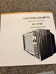Sony Trinitron KV-1710 Operating Instructions Kit