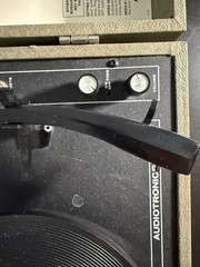 Vintage Audiotronics Model 305 Record Player Turntable 33/45/78 RPM Works Fine