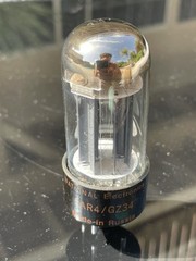 National Electronics 5AR4 GZ34 Made in Russia Vacuum Tube TV7 TESTED