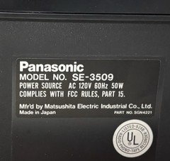 Panasonic SE-3509 Stereo with AM/FM Tuner, Vinyl Turntable and Cassette Player