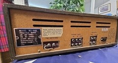 Vintage Silver Face Denon MX-990B AM FM Multiplex Wood Receiver