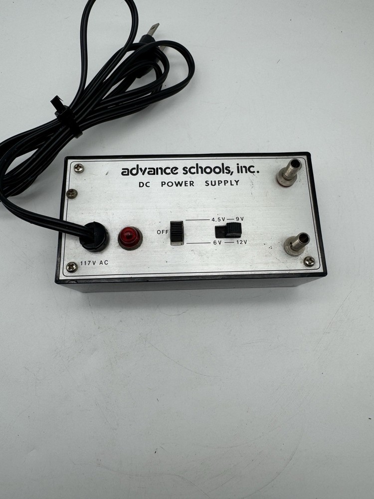 Vintage 1970s Advance Schools Inc ASI Bench DC Power Supply Made In Japan