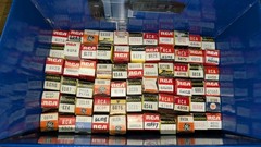 Lot of 111 Vintage Vacuum Tubes in Original Boxes RCA Sylvania GE Untested