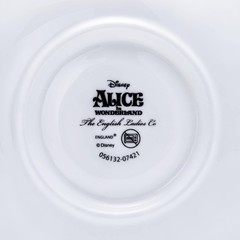 Disney Alice in Wonderland Cup and Saucer, Fine Bone China, 7.5 × 15 ×