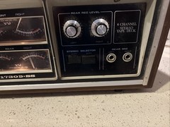 Akai 1730D-SS Quad Reel to Reel w/ Wood Case – Powers On – Spins Needs Service