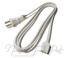 Replacement AC Power Cord for Vtg Roberts Reel to Reel Player 2-Pin Round Prongs