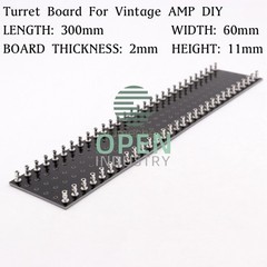 300x60x2mm 30×2 Hole Strip Terminal Turret Board 4 Vintage Tube Guitar Audio AMP