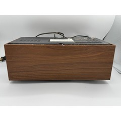 Vintage General Electric GE AM FM Radio Walnut Grain Wood Model 7-4145A MCM