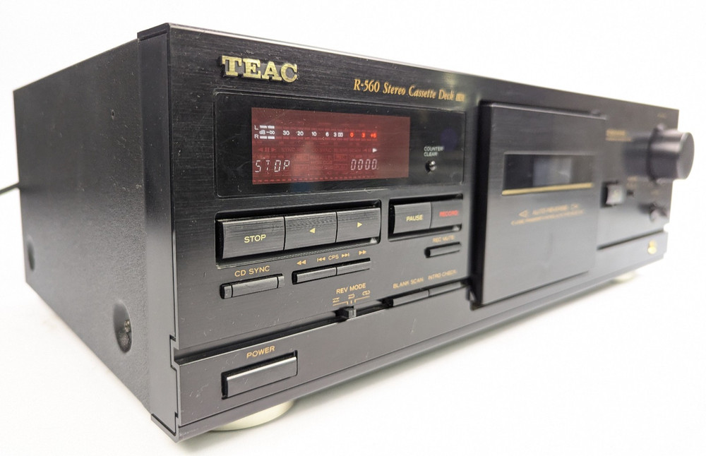 Vtg TEAC R-560 Cassette Tape Deck Player