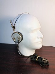 VTG 20’s 30’s Headphones C. Brandes USA Superior 1/4” connector Metal Headband