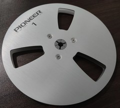 New One Pair Pioneer silver 7” Tape Reel Light Metal Aluminum Take Up Reel