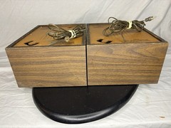 Vintage Sound Design Speaker System Model 604 Wood Box Wired Japan Set Of 2