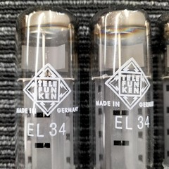Telefunken EL34 6CA7 Vacuum Tubes Matched Quad Set of 4 with Box