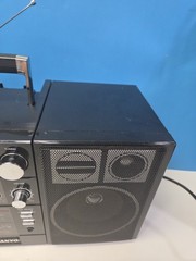Vintage Sanyo C 32 SM/FM STEREO CASSETTE EQUALIZER BOOMBOX Excellent Tested 100%