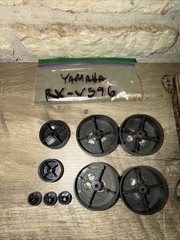 OEM Yamaha RX-V596 Replacement Hardware Bundle: (5) Receiver Knobs & (4) Feet