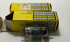 5 Sylvania 2 Realistic Tubes Radio-TV-Audio-Vacuum 6GH8A 6F6GT,10KR8,17JZ8,6F6GT