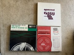 LOT Of 7Vintage CertRon,Realistic,Etc. High Fidelity Magnetic Recording Tape