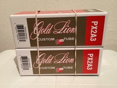 2A3 New Matched Pair Genalex Gold Lion PX 2A3 Gold Plated Grid Power Tubes