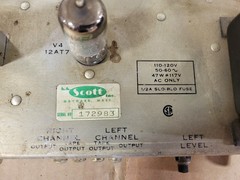 Vintage Scott 350B Stereo FM Tube Tuner Tested as Working