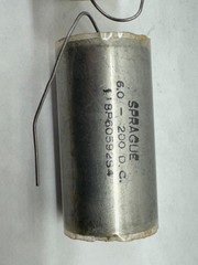 Sprague Capacitor 6 uF, 200 V, NOS Vitamin Q style Qty available