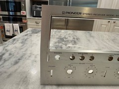 PIONEER SX-1250 PARTS OR REPAIR Faceplate No Glass Bent See Imagines Description