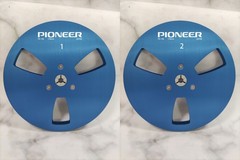 New One Pair Pioneer silver 7” Tape Reel Light Metal Aluminum Take Up Reel