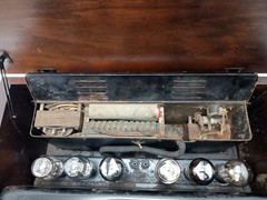 Parmak Model 1929 Radio Parker McCrory Mfg Co Wooden Cabinet – NICE SHAPE