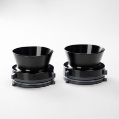 1 Pair Studevox Professional 1/4″ Black NAB Adapters For Reel To Reel Recorders