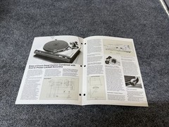 ⭐️ Original Technics SL-5200 Stereo Turntable Dealer Sales Brochure NICE! ⭐️
