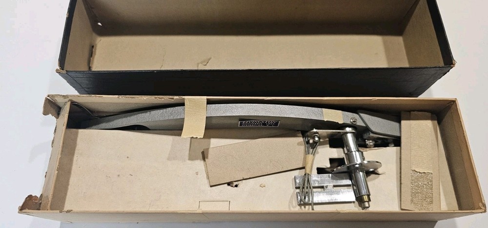 X RARE VHTF NOS 1950s Vintage Livingston Universal Broadcast Tonearm, Mono
