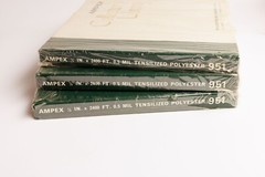 3 Ampex Magnetic Recording Tape Collector’s Library 1/4″ x 2400 FT Sealed